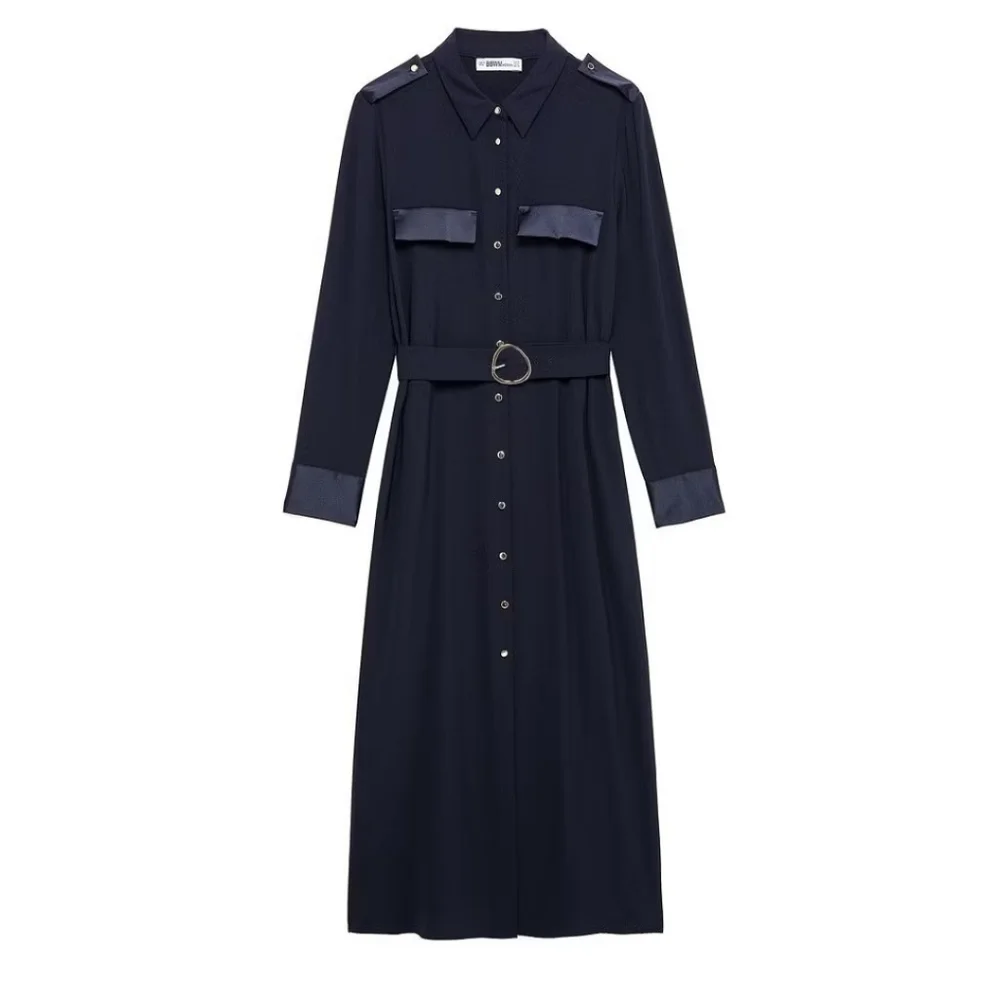 ZARA MIDI SHIRT DRESS SIZE XS - Picture 6 of 10